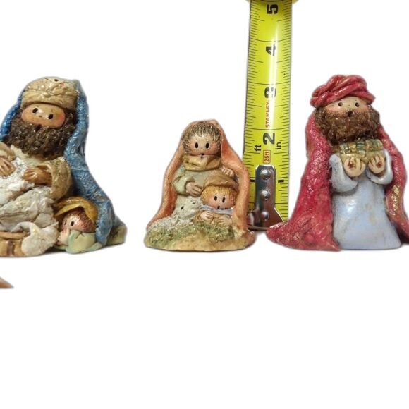 5 LaBerge Nativity Creche Manger SIGNED Vintage 91 92 93 Colorful Bible Rare - Picture 7 of 12